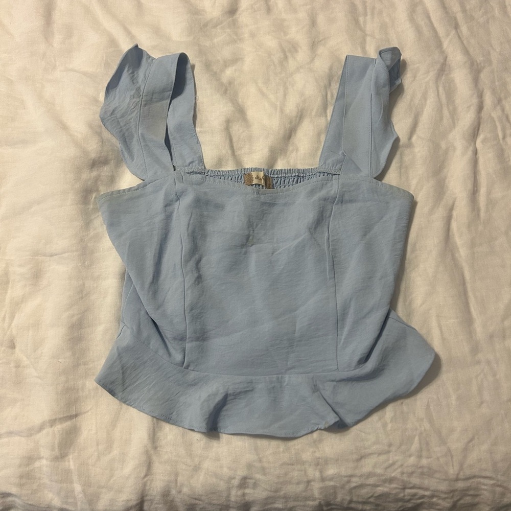 Altar'd State Light Blue Tank Top